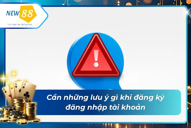 Những lưu ý cần thiết khi đăng ký đăng nhập New88 